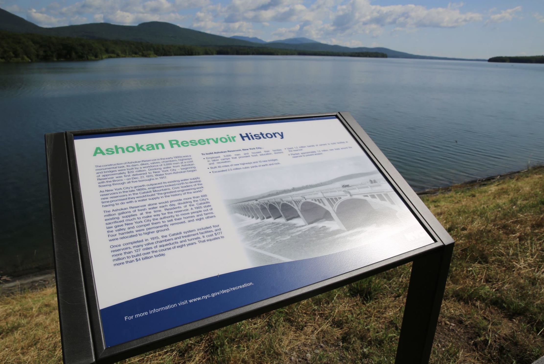 Ashokan Reservoir completed in 1915